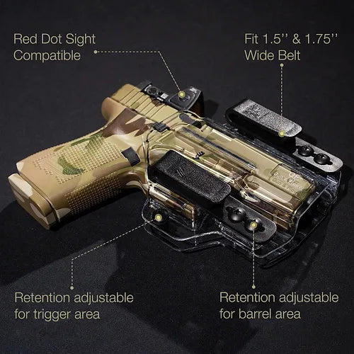 Glock19 Gun Holster OWB/IWB Transparent