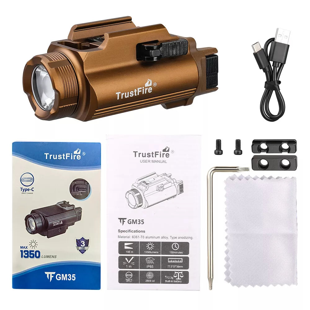 TrustFire GM35 Tactical Weapon Light ā 1350 Lumen