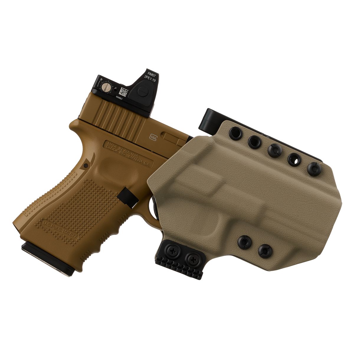 Kydex Gun Holster for Glock19/17 OWB/IWB