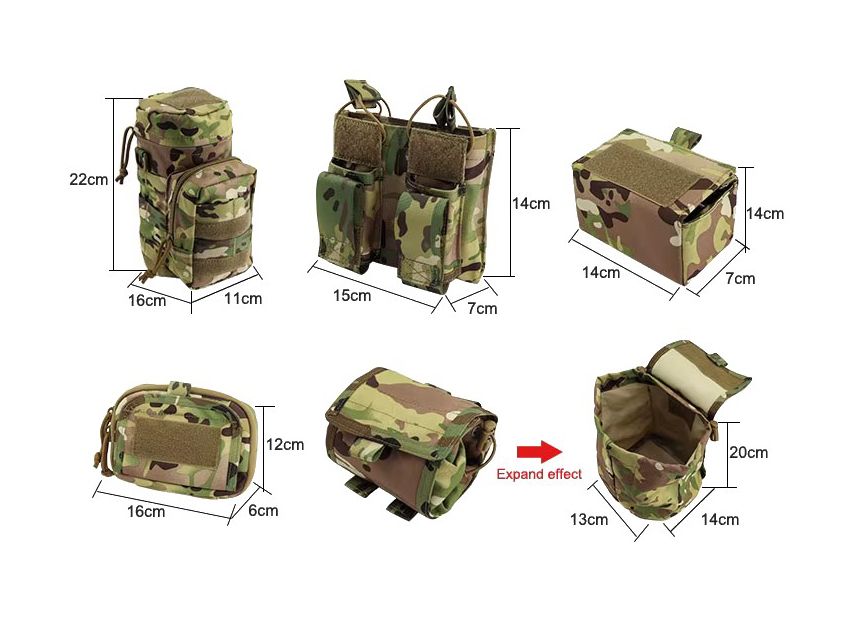 Multi-Functional 6-Piece Tactical Waist Belt