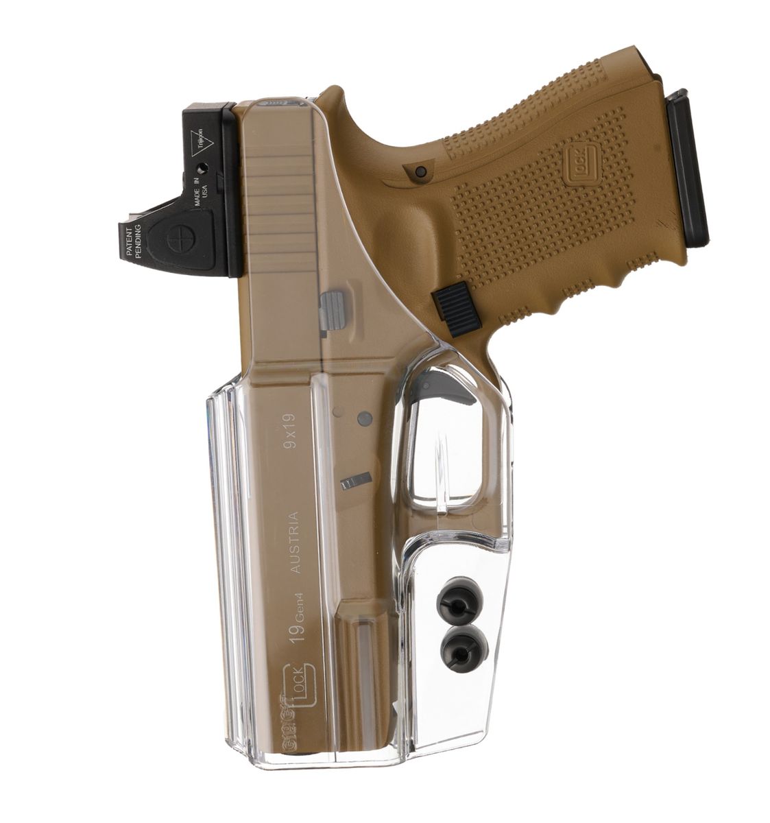 Glock19 Gun Holster IWB Transparent