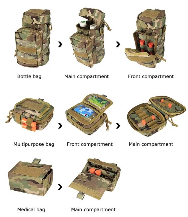 Multi-Functional 6-Piece Tactical Waist Belt