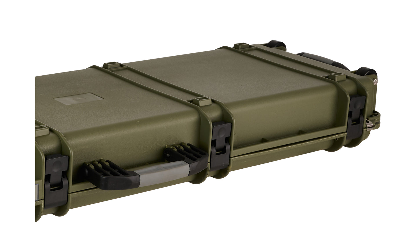 1.29m Tactical Rifle Hard Case with Wheels & Carry Handle