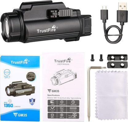 TrustFire GM35 Tactical Weapon Light – 1350 Lumen