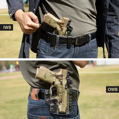 Glock19 Gun Holster OWB/IWB Transparent