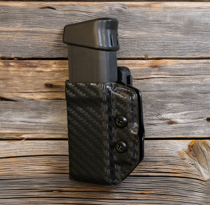 Kydex Single Magazine Pouch – Double Stack 9mm / .40 – OWB Belt Clip