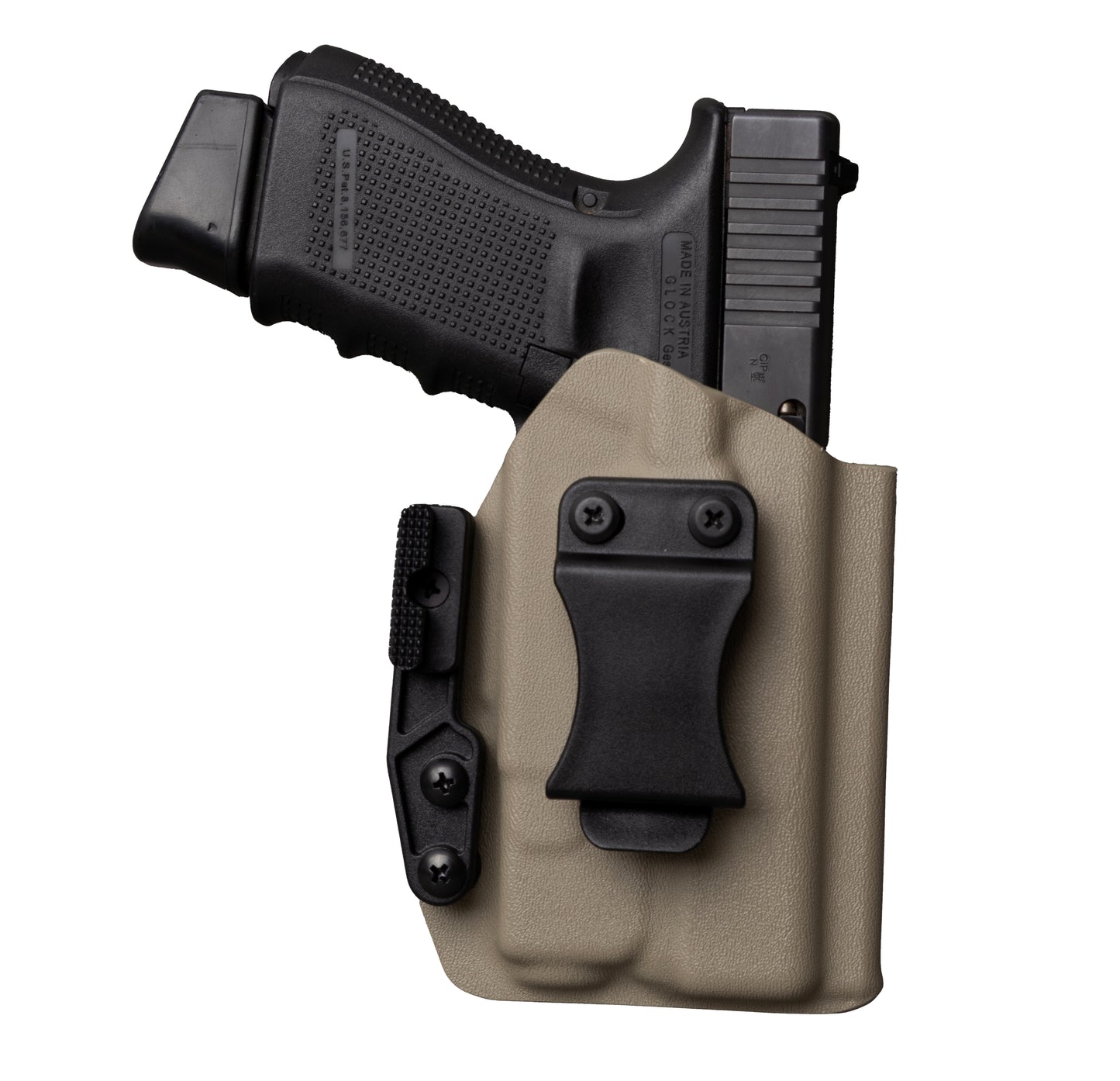 IWB Kydex Holster for Glock 19 with Trustfire GM23 Torch