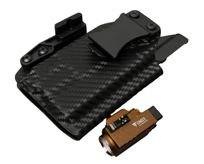 IWB Kydex Holster for Glock 19 with Trustfire GM23 Torch