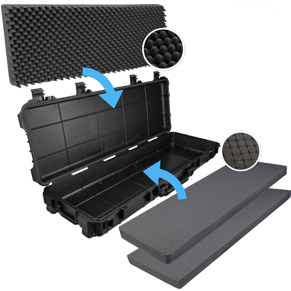 Gun Rifle Trolley Multi-purpose Hardcase 1.28m
