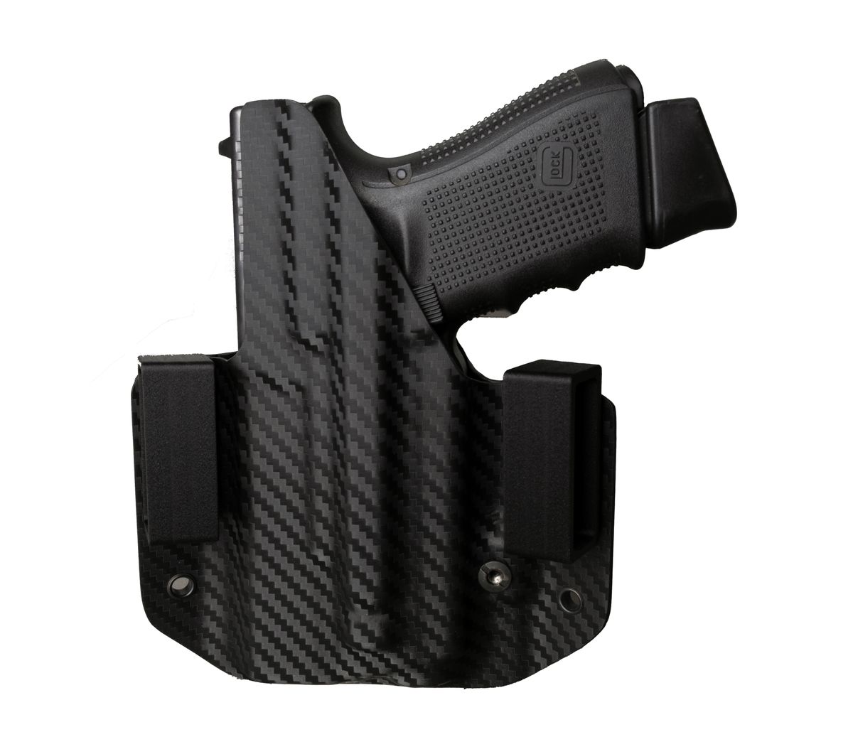 Glock 19 with Baldr S flashlight OWB