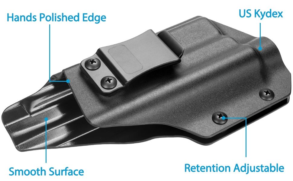 Kydex IWB Gun Holster for Glock 19 Olight
